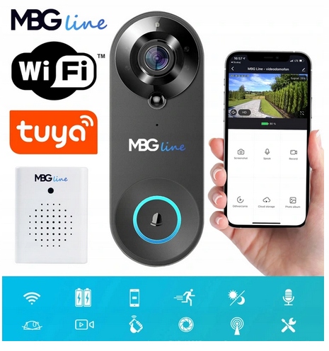 Videovrátnik Mbg line Sf W3 White