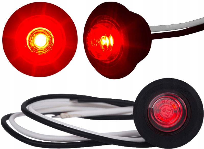 LAMPA POZYCYJNA TYLNA OBRYSÓWKA LED CZERWONA