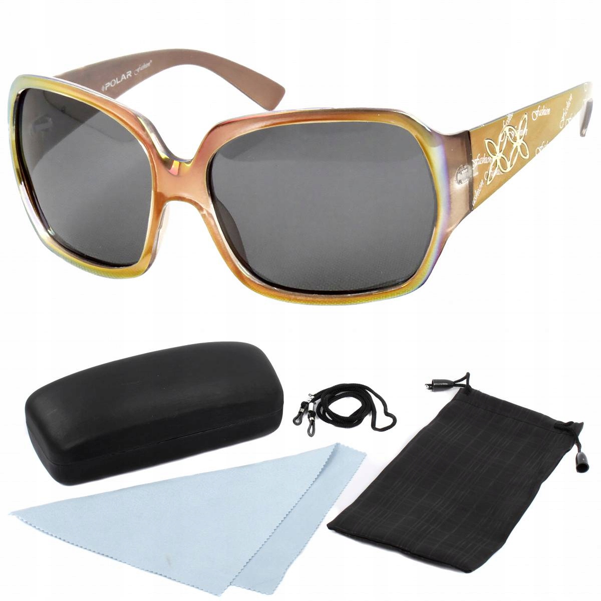 Polar Fashion PF2252 C51 zlaté sluneční polarizační brýle pouzdro