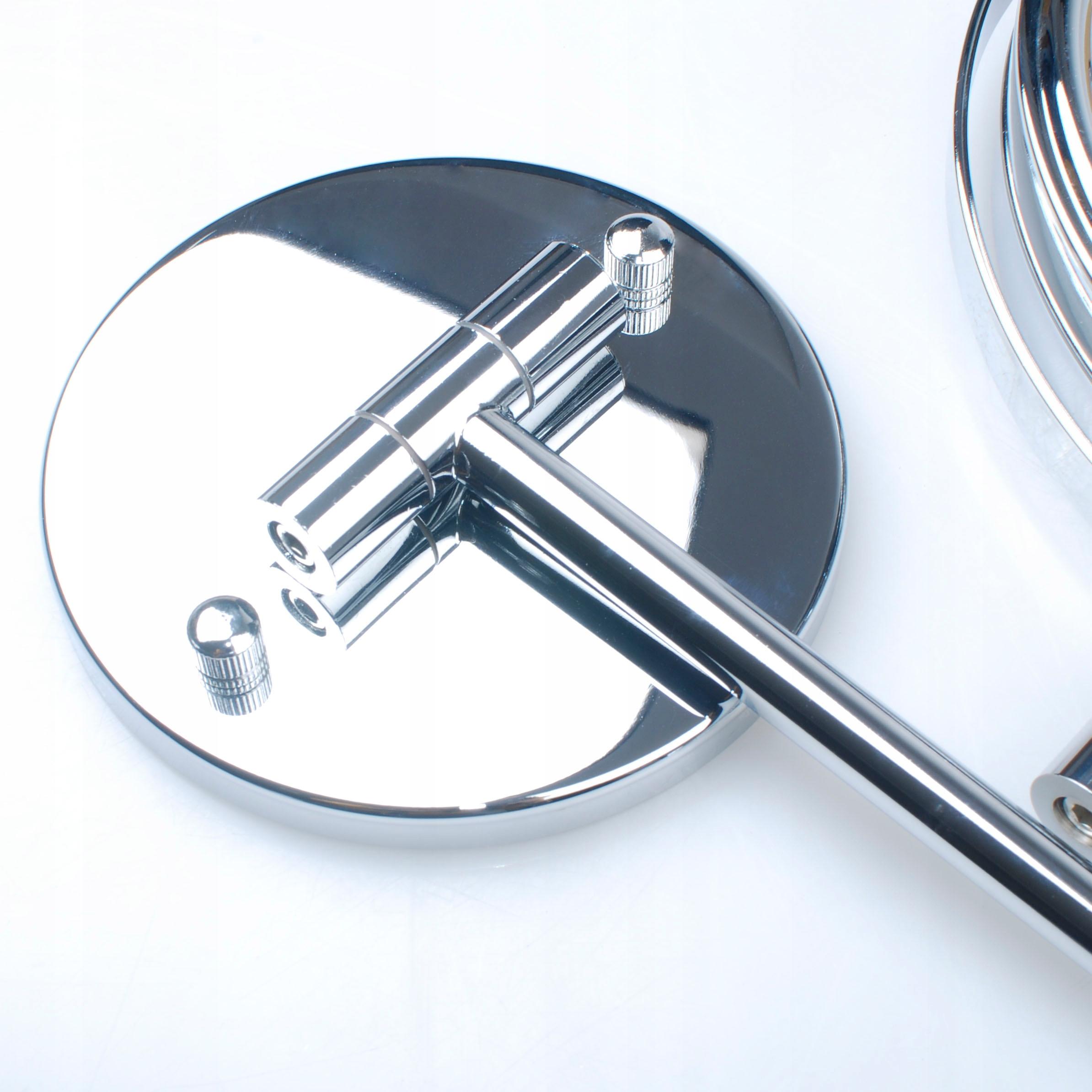 LUSTERKO LED KOSMETYCZNE DWUSTRONNE ŚCIENNE chrom Szerokość 200 mm