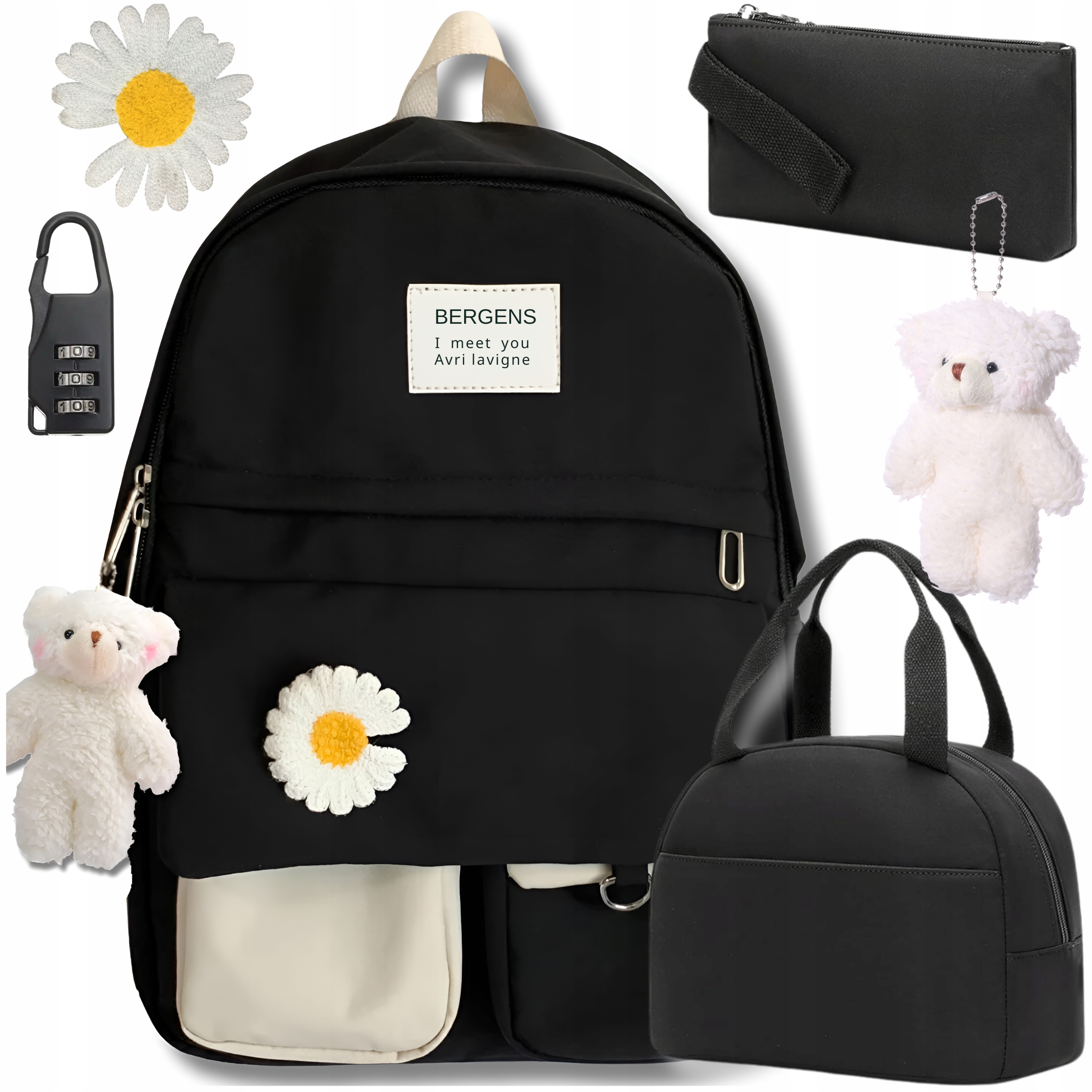 Plecak Szkolny Do Szkoły Młodzieżowy Lunchbox Piórnik Tornister KW1 6w1