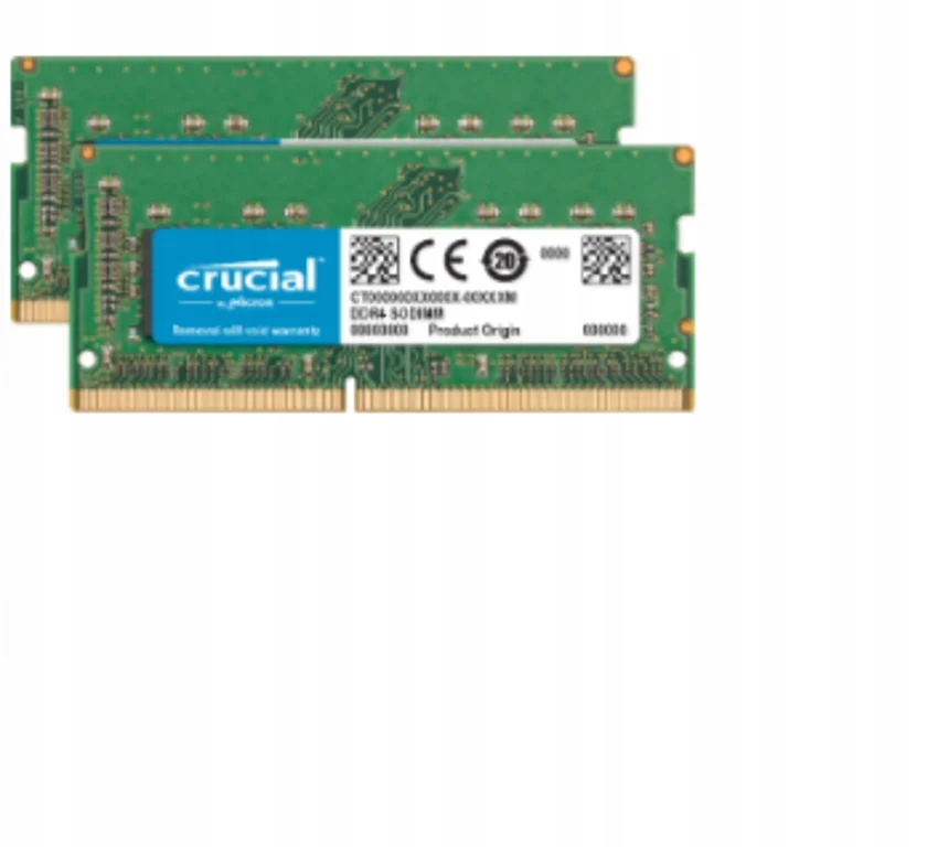 Crucial 32GB Kit (16GBx2) DDR4 2400 MT/s (PC4-19200) 260-Pin SODIMM Memory  - CT2K16G4SFD824A 