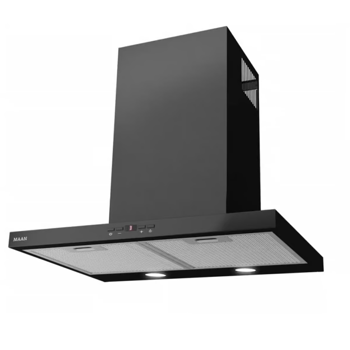 Okap kuchenny do zabudowy kominowy 60 cm Maan Siena Soft Czarny 305m³ Led