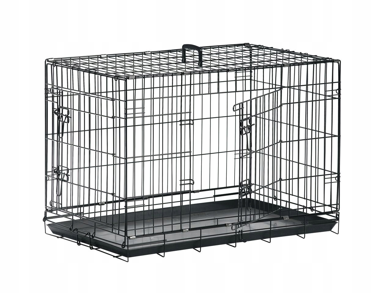 Levně Karlie Drátěná klec černá dva vchody 93x57x62cm