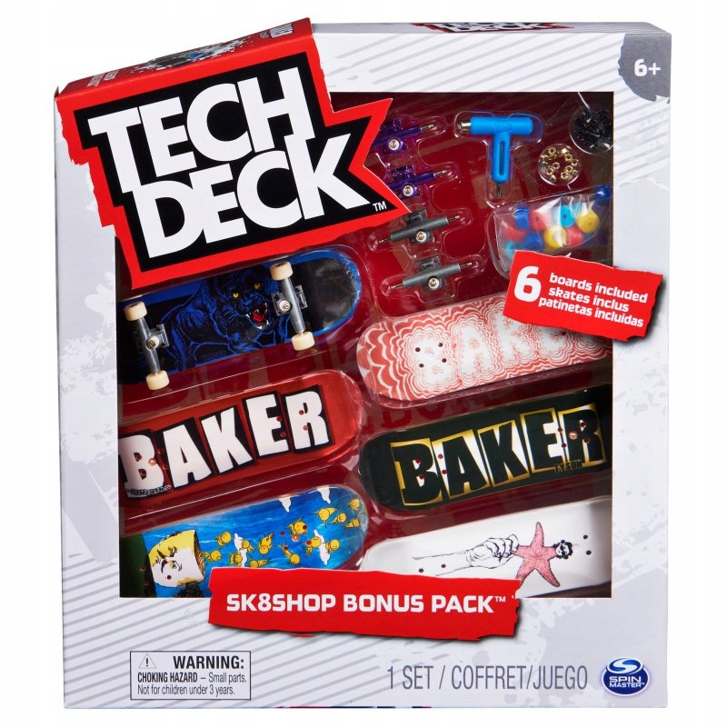 

Tech Deck Skateshop Deskorolka Fingerboard Baker 6