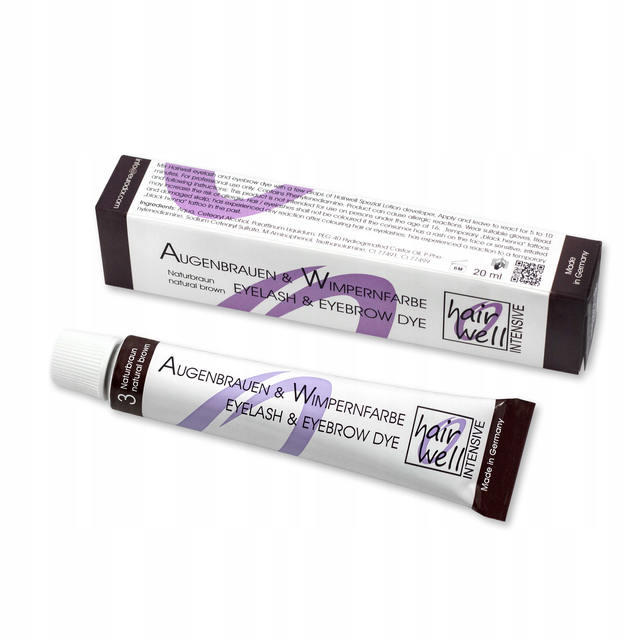 

Farba Hairwell naturalny brąz natural brown 20ml