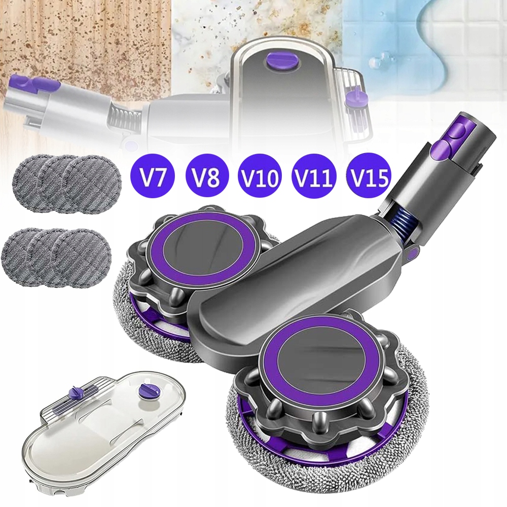 Elektrická Hlavice Mopu Pro Vysavač Dyson V11 V15, Se 6 Vysávacími Mopy