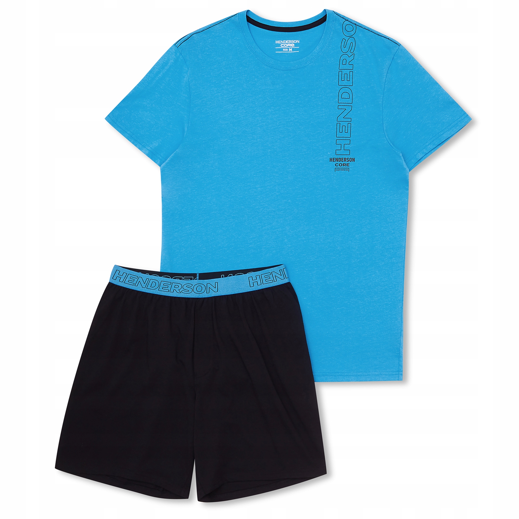 PIŻAMA męska Henderson Krótki Rękaw BAWEŁNA XL Dekolt okrągły