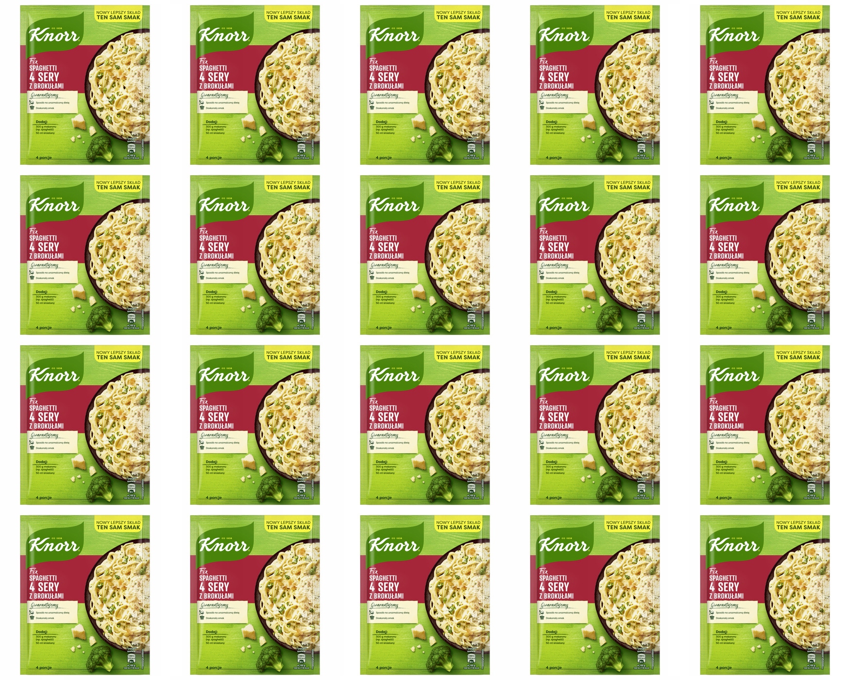 Levně 20 x 39 g Knorr Fix 4 sýry s brokolicí Karton