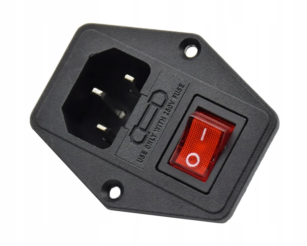 

Gniazdo zasilania 10A IEC320 C14 AC-08