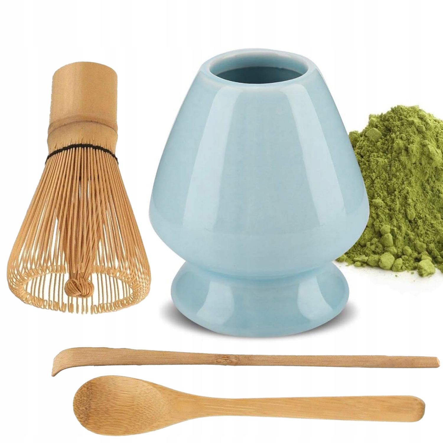 Levně Japonského Čaje Matcha S Šlehací Metlou Matcha, Stojanem A Bambusovou Lžičkou