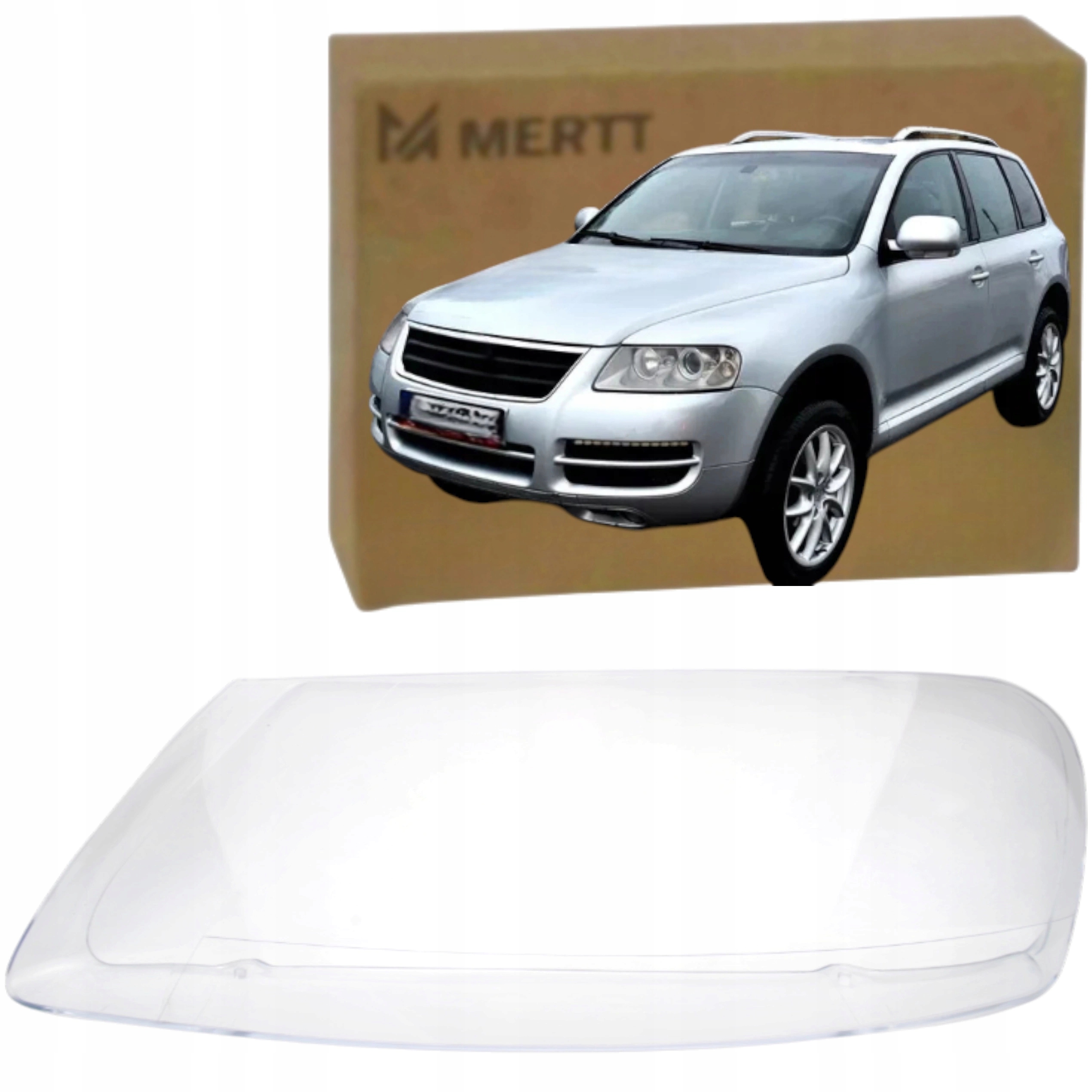 Touareg I 2002-2006 Klosz Levý sklo reflektoru lampa