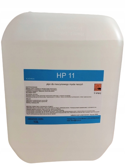 

HP11 Płyn myjący do zmywarki gastronomicznej 10l