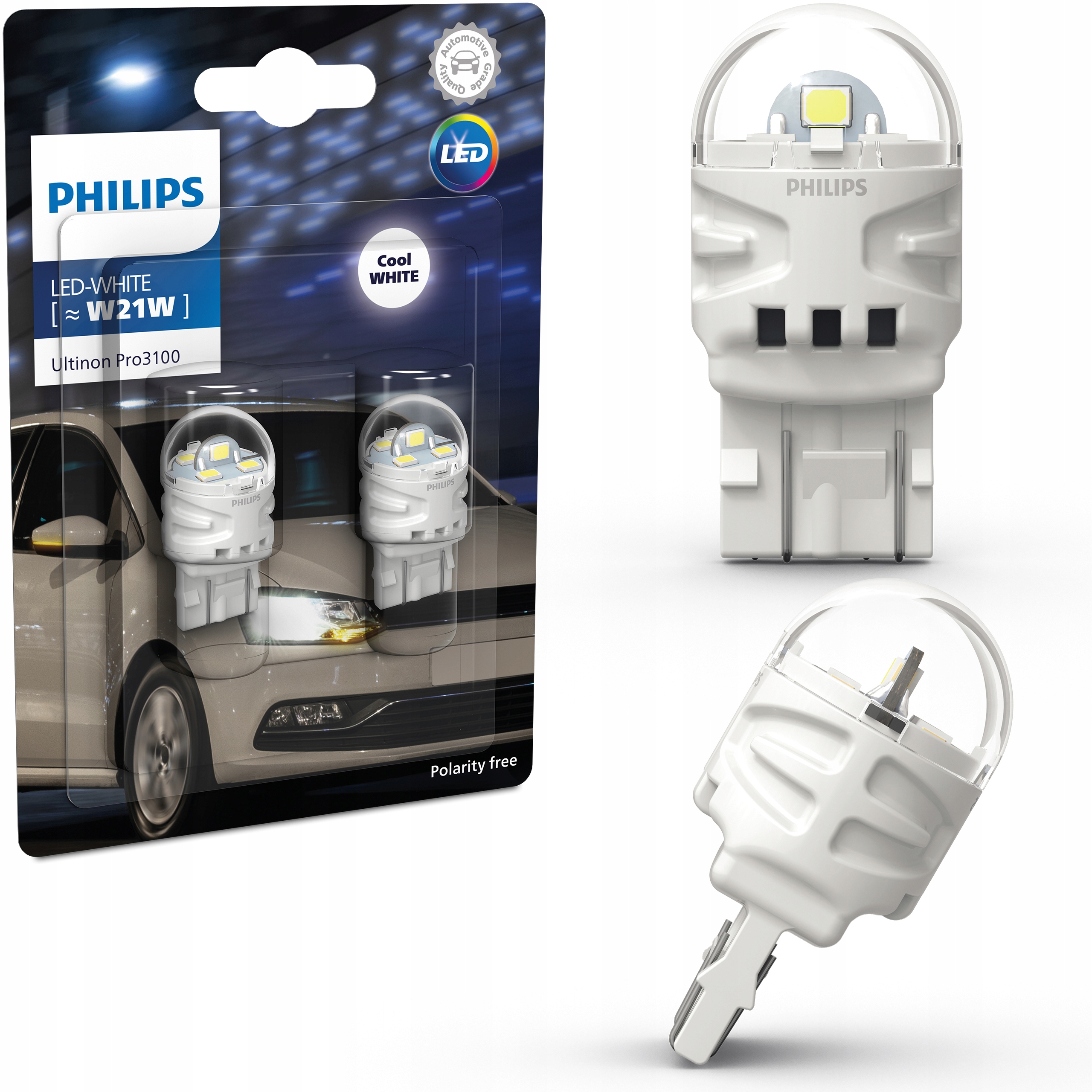 Żarówki LED PHILIPS Ultinon Pro3100 W21W 6000K 11065CU31B2 za 59