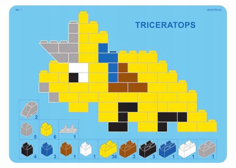 Klocki Edu Little Architect - ArchiDinos 750 el.