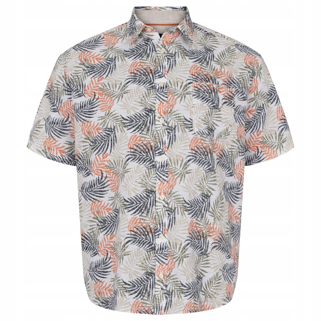 North 56 4 Velká Lněná Košile Hawaii 5XL obvod 166 cm
