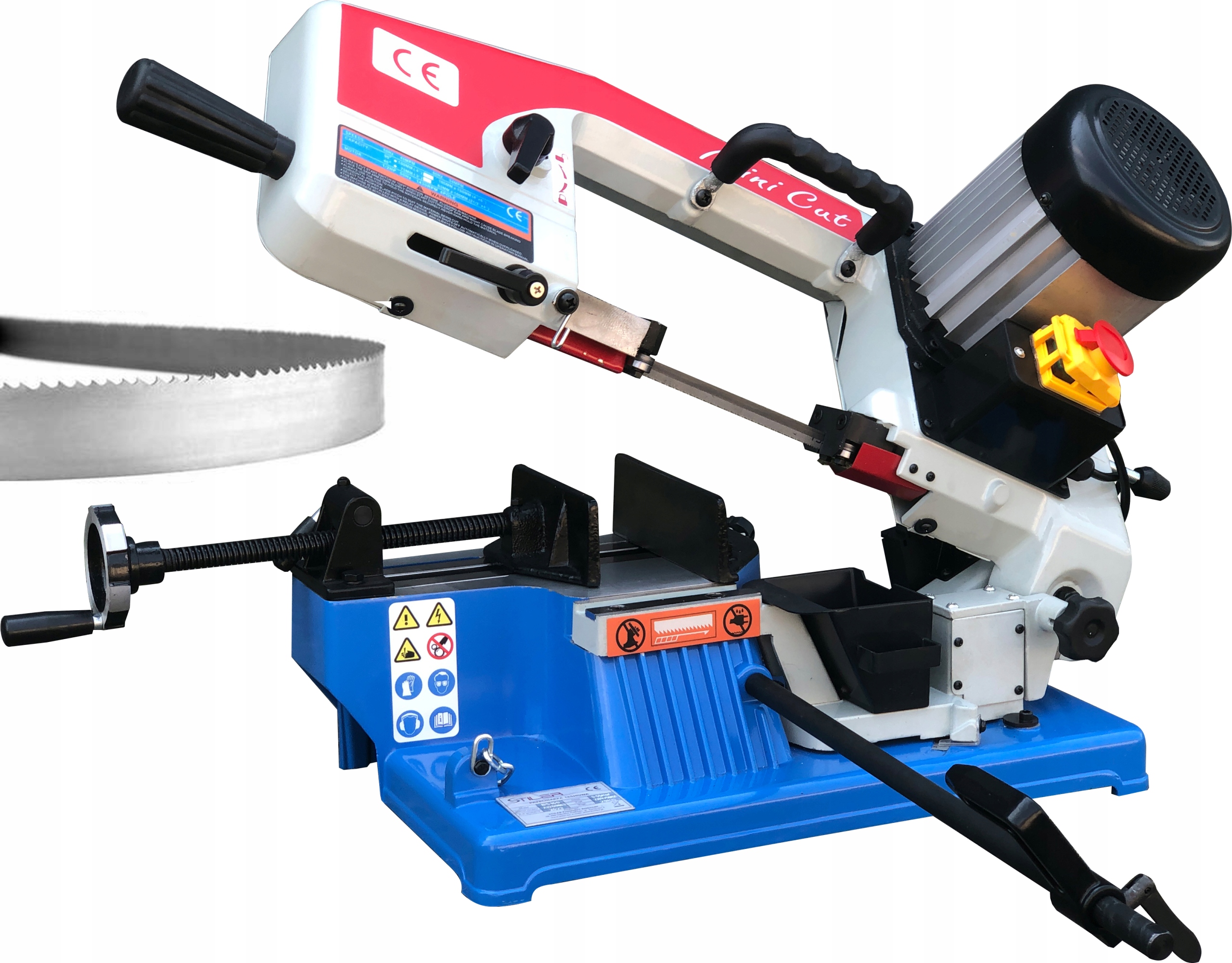 ПОРТАТИВНАЯ ЛЕНТОЧНАЯ ПИЛА ДЛЯ РЕЗКИ МЕТАЛЛА 150 ММ 230 В ПРОФИЛЬ ТРУБЫ МОБИЛЬНЫЙ