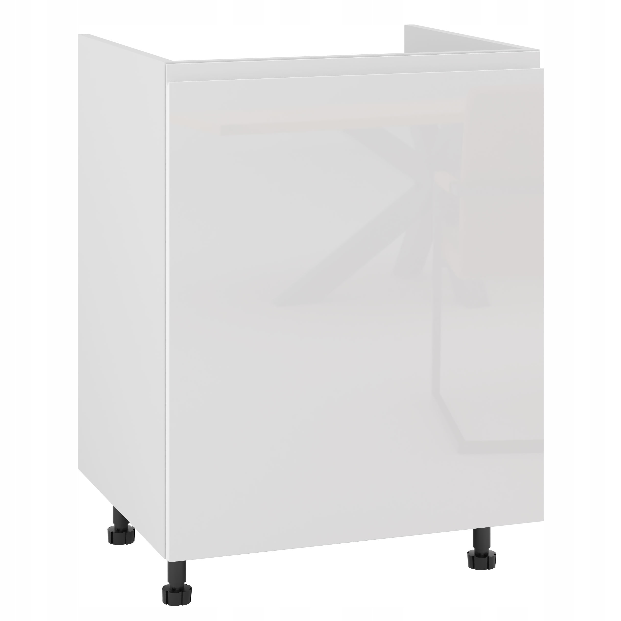 Kuchyňská skříňka 60 dřez bílá bezúchytková Akryl