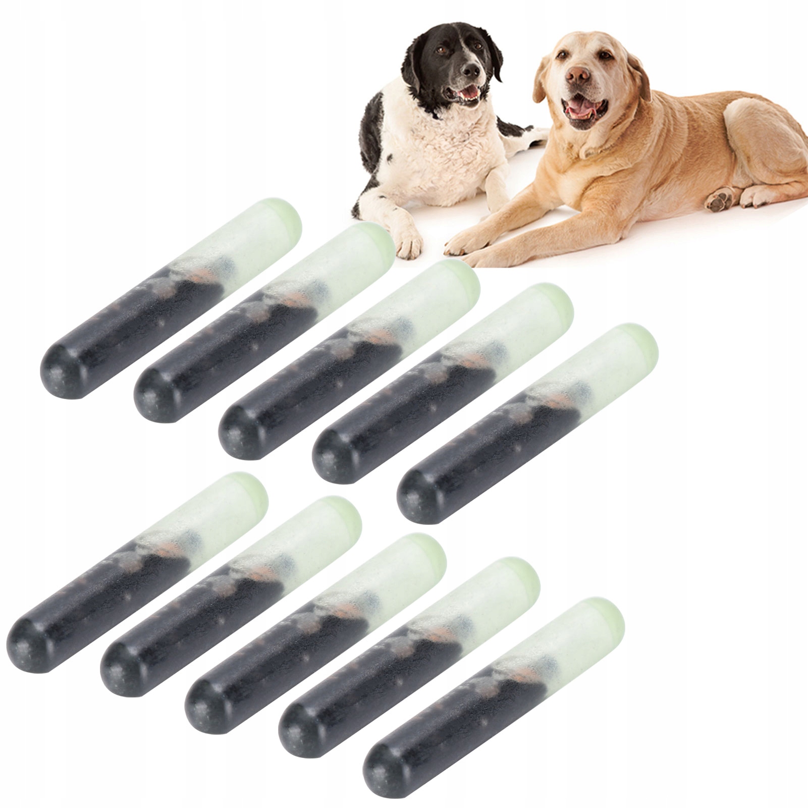 10 Szt. Mikrochip Dla Zwierząt Implanty Chipowe Do Identyfikacji 2,12 MM