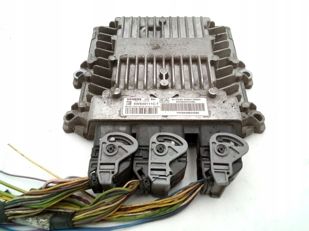 Citroen C2 1.4 HDI computer control unit of the engine 9653447380 + wtyczki