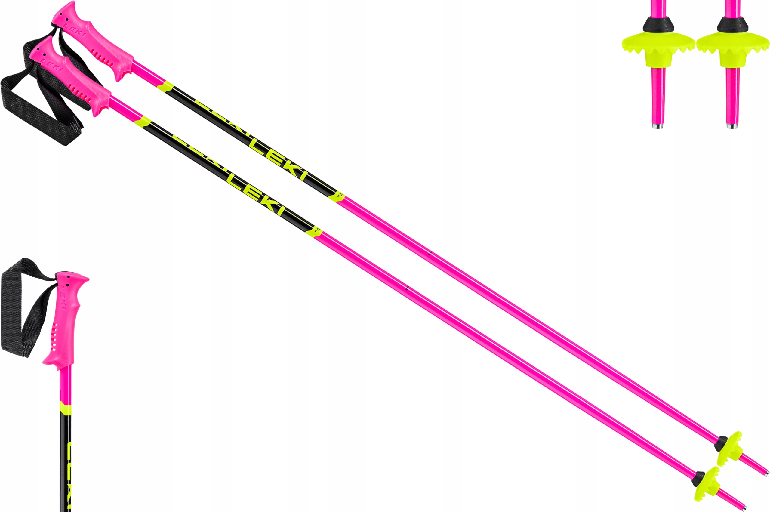 Kijki kije narciarskie dziecięce Leki Racing Kids 95cm 65344302