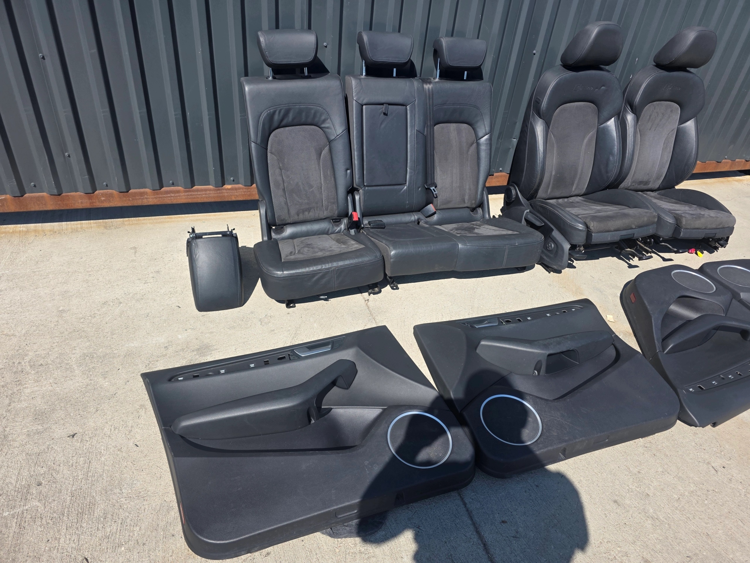 Sitz Sitze KOMPLET AUDI Q5 8R Leder + ALCANTARA S LINE KOMPLET !!!