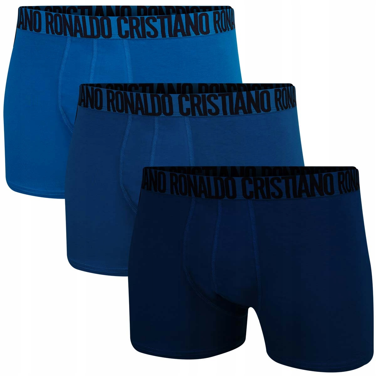 CR7 Pánské Boxerky Slipy Trunk 3 Pak Tyrkysové/mořské/granátové vel. L