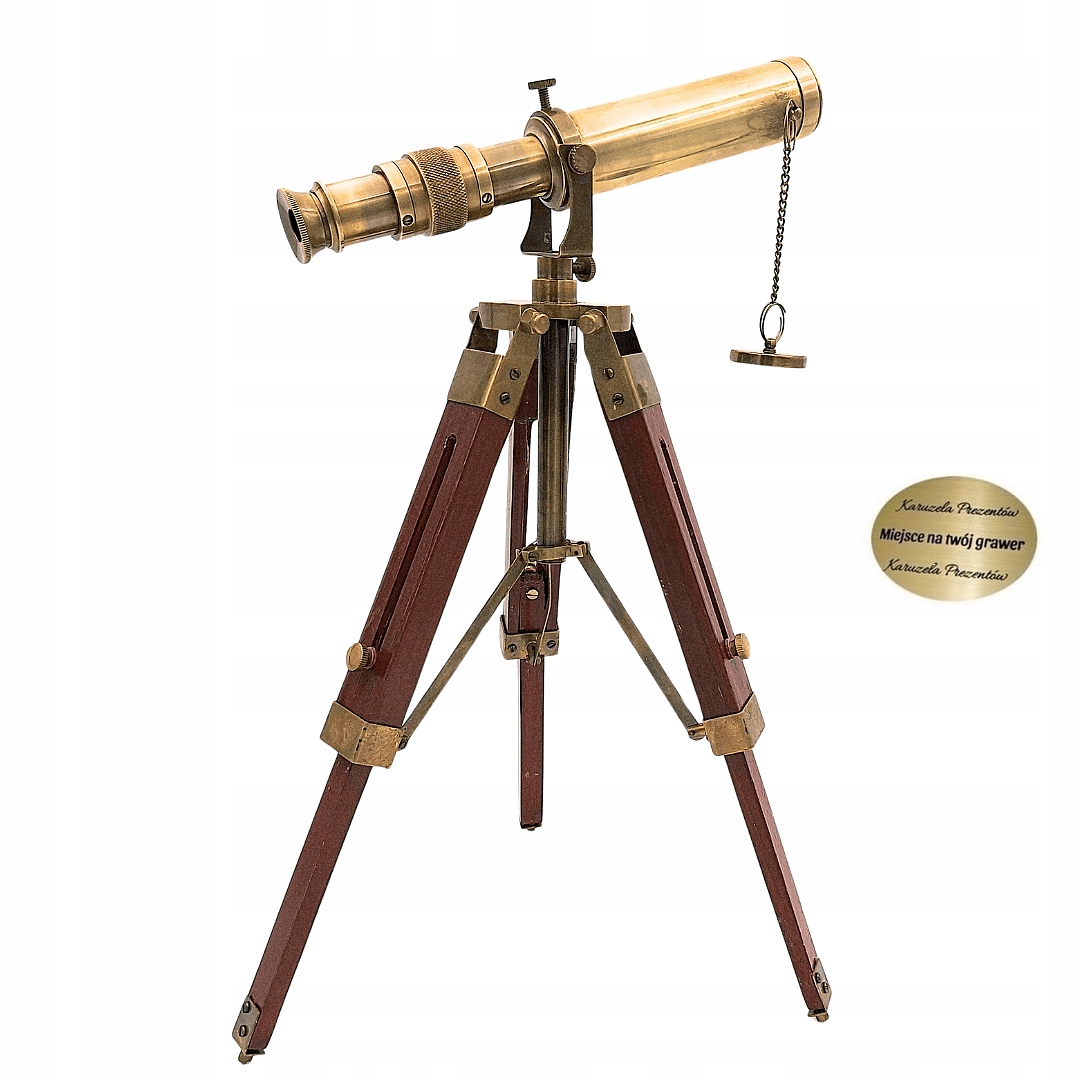 Mosazný Dalekohled Na Trojnožce Vintage Dárek Pro Námořníka Kapitána Objevitele