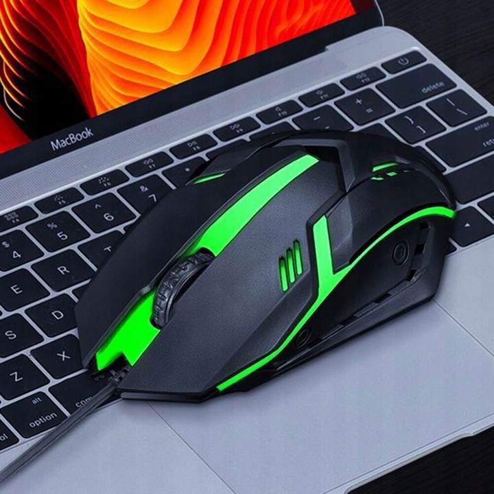 KLAWIATURA + MYSZ (ZESTAW) GAMINGOWA PODŚWIETLANA Model TF200