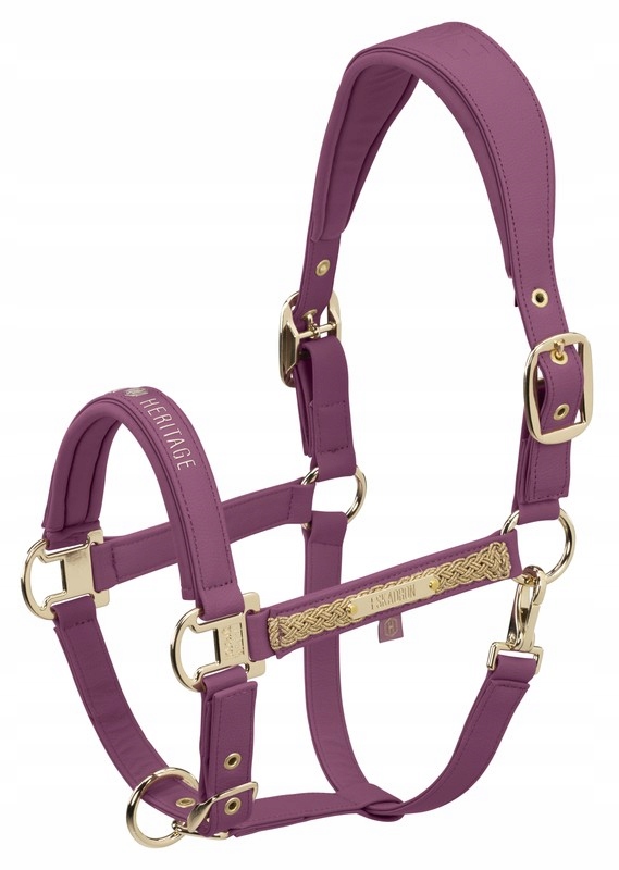 Kantar Eskadron Faux Leather Double Pin Heritage 25/26, wildberry Cob