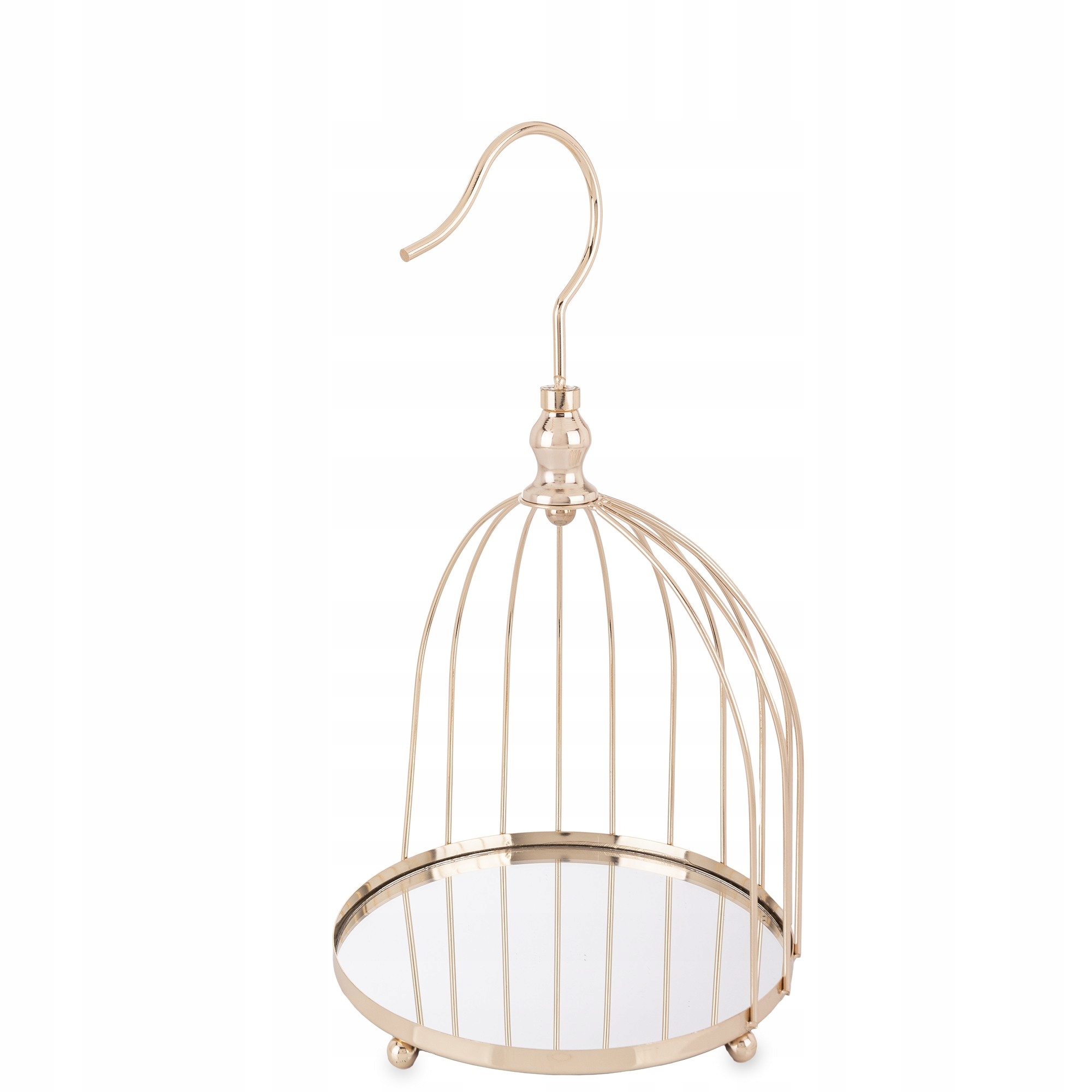 

Patera klatka dekoracyjna metalowa złota lustrzana