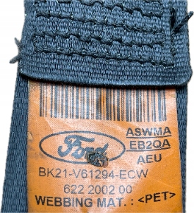 B2 TRANSIT CUSTOM 2013 - tension belt safety front right BK21-V61294-ECW