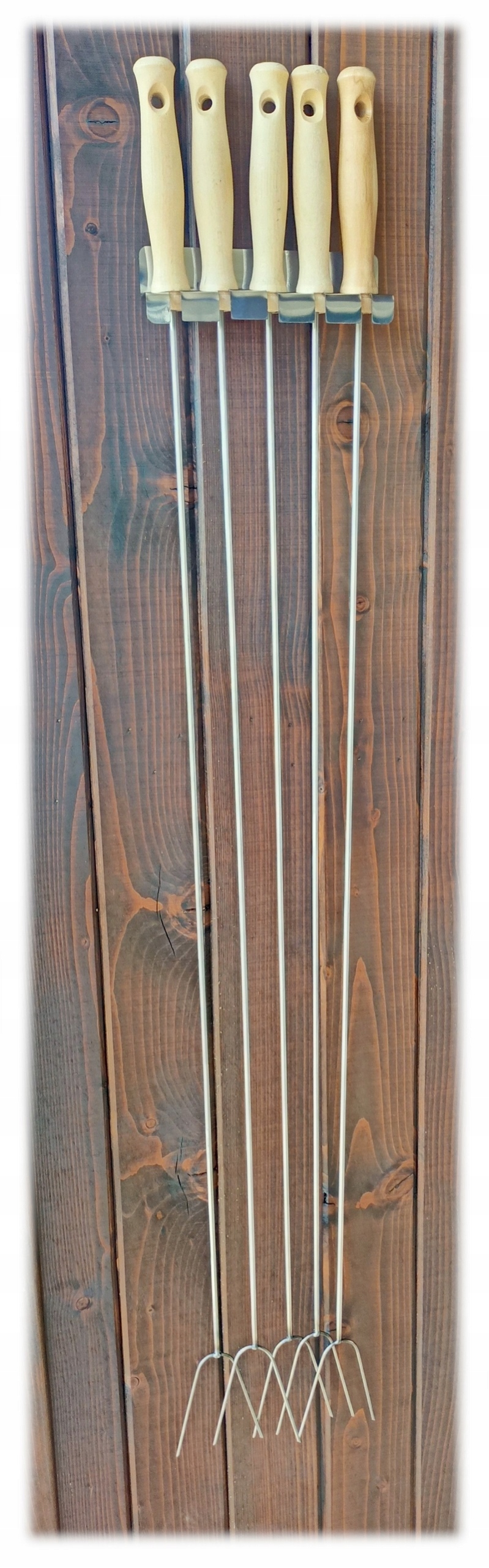 Kijki Widelce NIERDZEWNE + Wieszak ognisko grill Producent inna