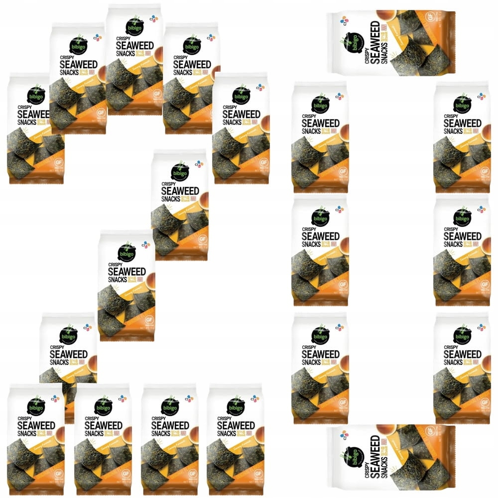 Levně 20x Nori Sezam Snack Korejská Svačinka Pražené Sezamové Řasy 5g Bibigo