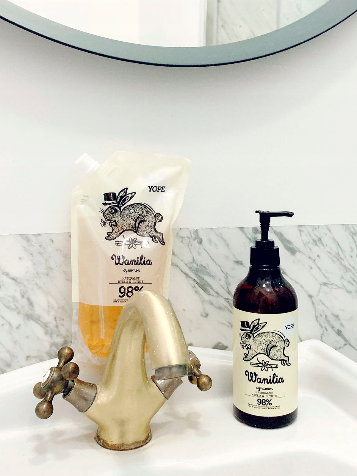 YOPE Refill Mydło do rąk Wanilla i Cynamon ZAPAS 500ml Rodzaj płyn