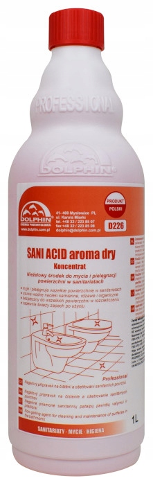 

Dolphin Sani Acid Aroma Dry 1L Płyn do mycia Wc