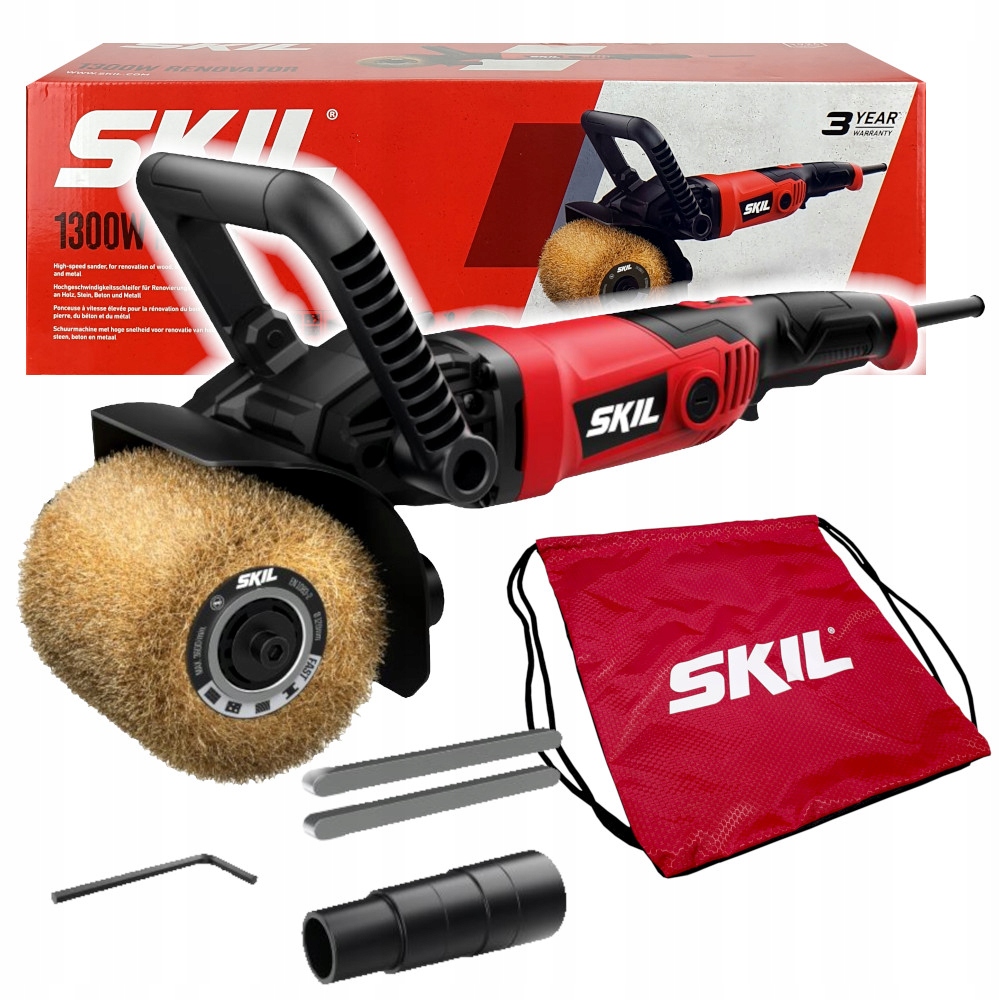 Szlifierka rolkowa satyniarka Renowator Skil 7800 Aa 1300W