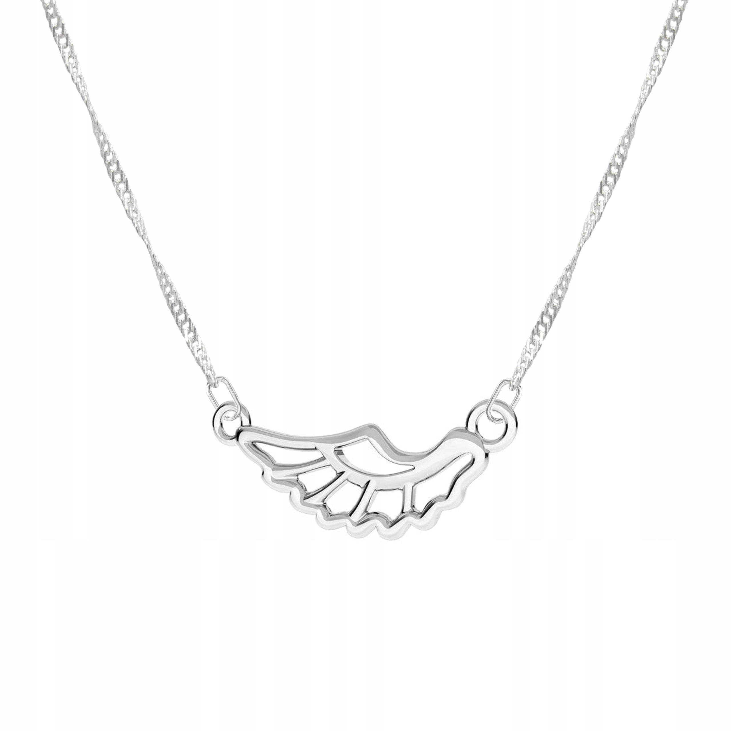 Stříbrný řetízek náhrdelník 925 Křídlo Wing