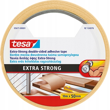

Taśma do wykładzin tesa extra strong 10m50mm mocna