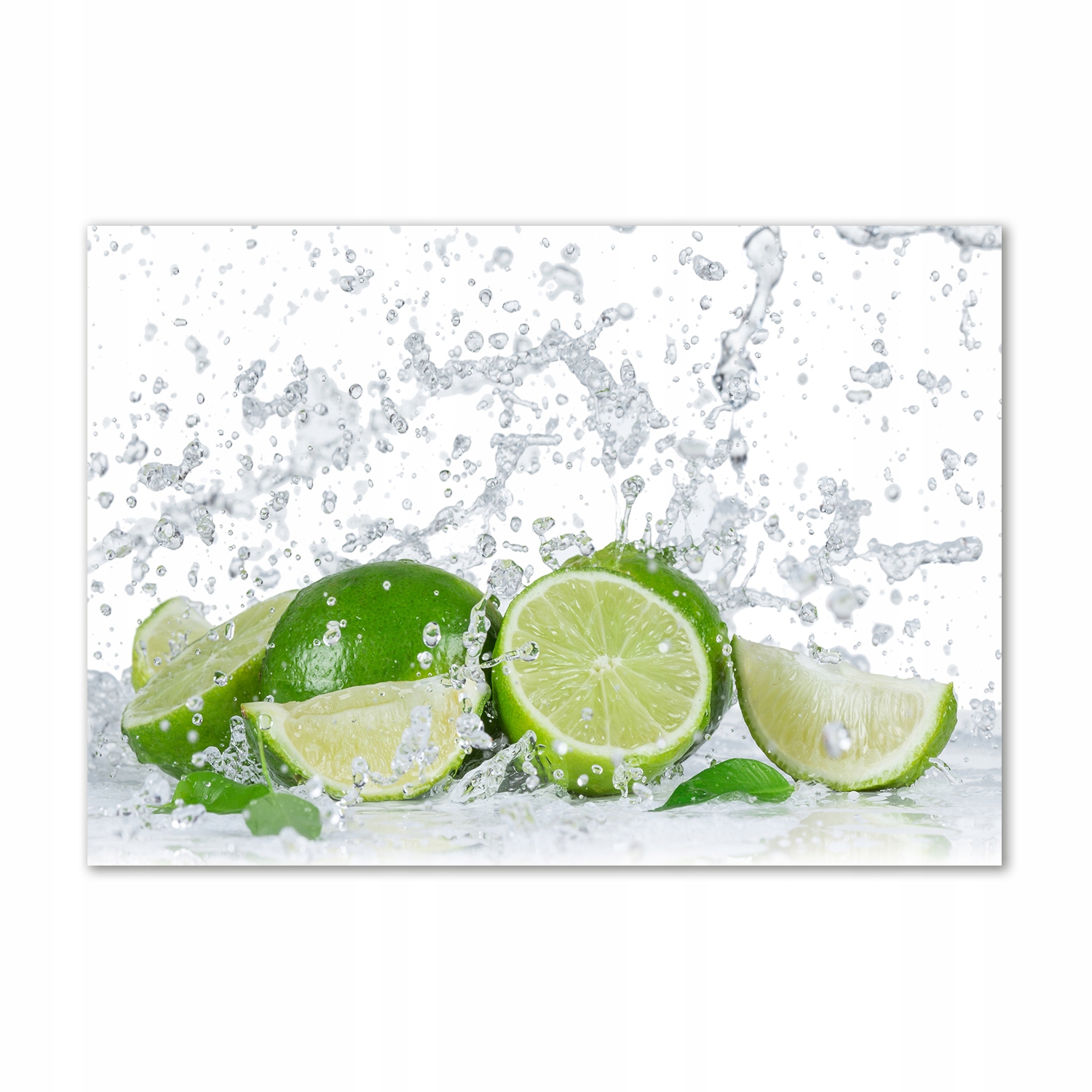 

Foto obraz szkło akryl Limonki i woda 100x70 cm