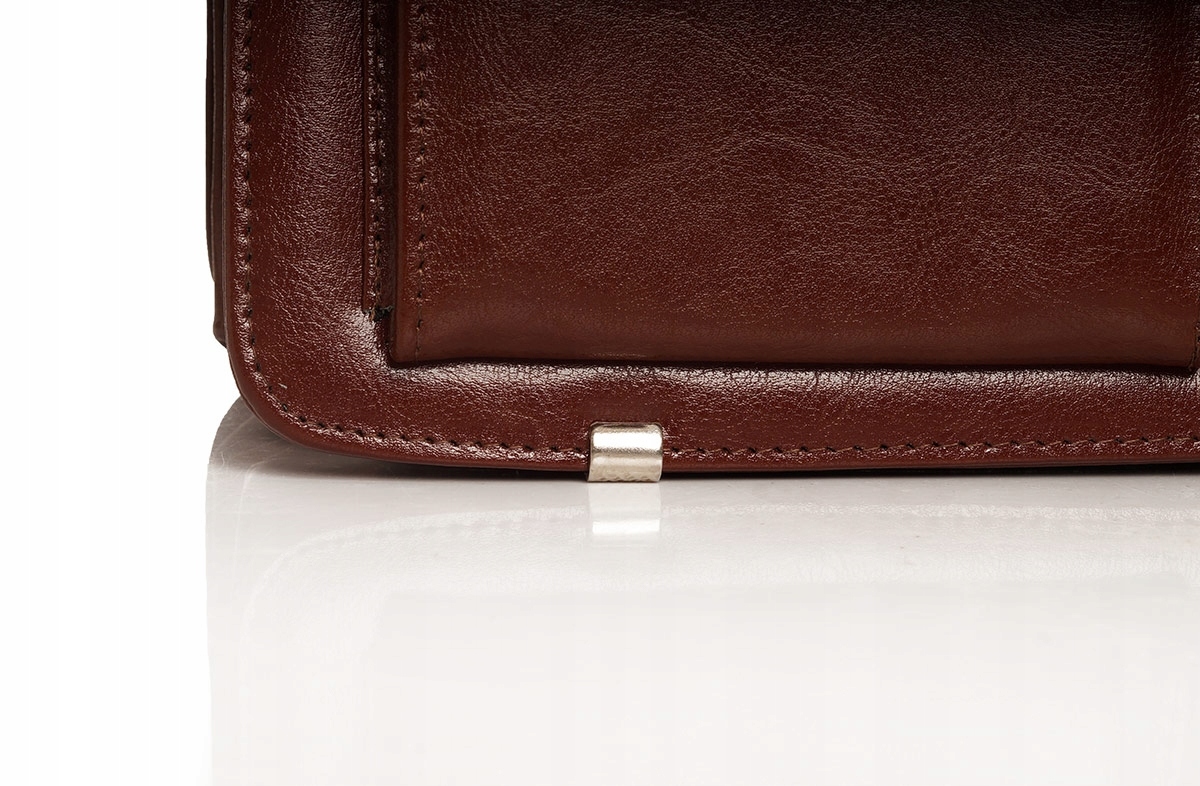 SKÓRZANA AKTÓWKA TECZKA NA DOKUMENTY SOLOME BRADFORD KARMELOWA Odcień karmelowy