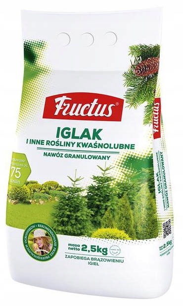 FRUCTUS NAWÓZ OGRODNICZY DO IGLAKÓW ROŚLIN IGLASTYCH 2,5 KG