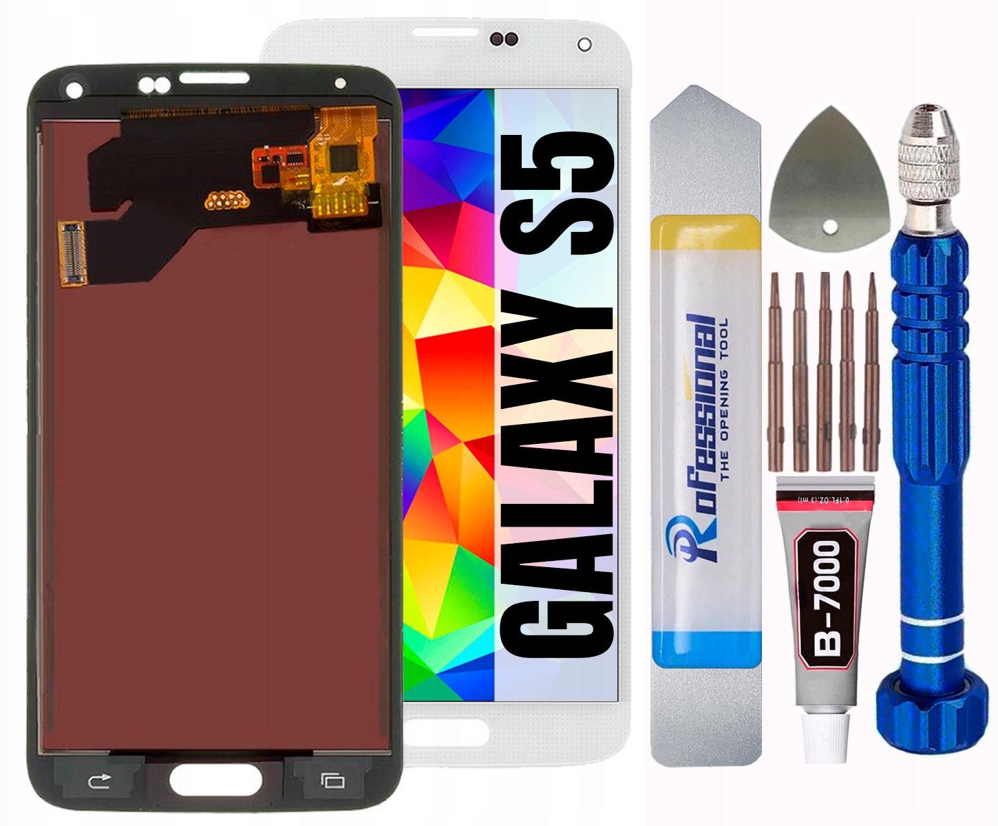 Displej Pro Samsung Galaxy S5 G900 G900A LCD Displej Bílý
