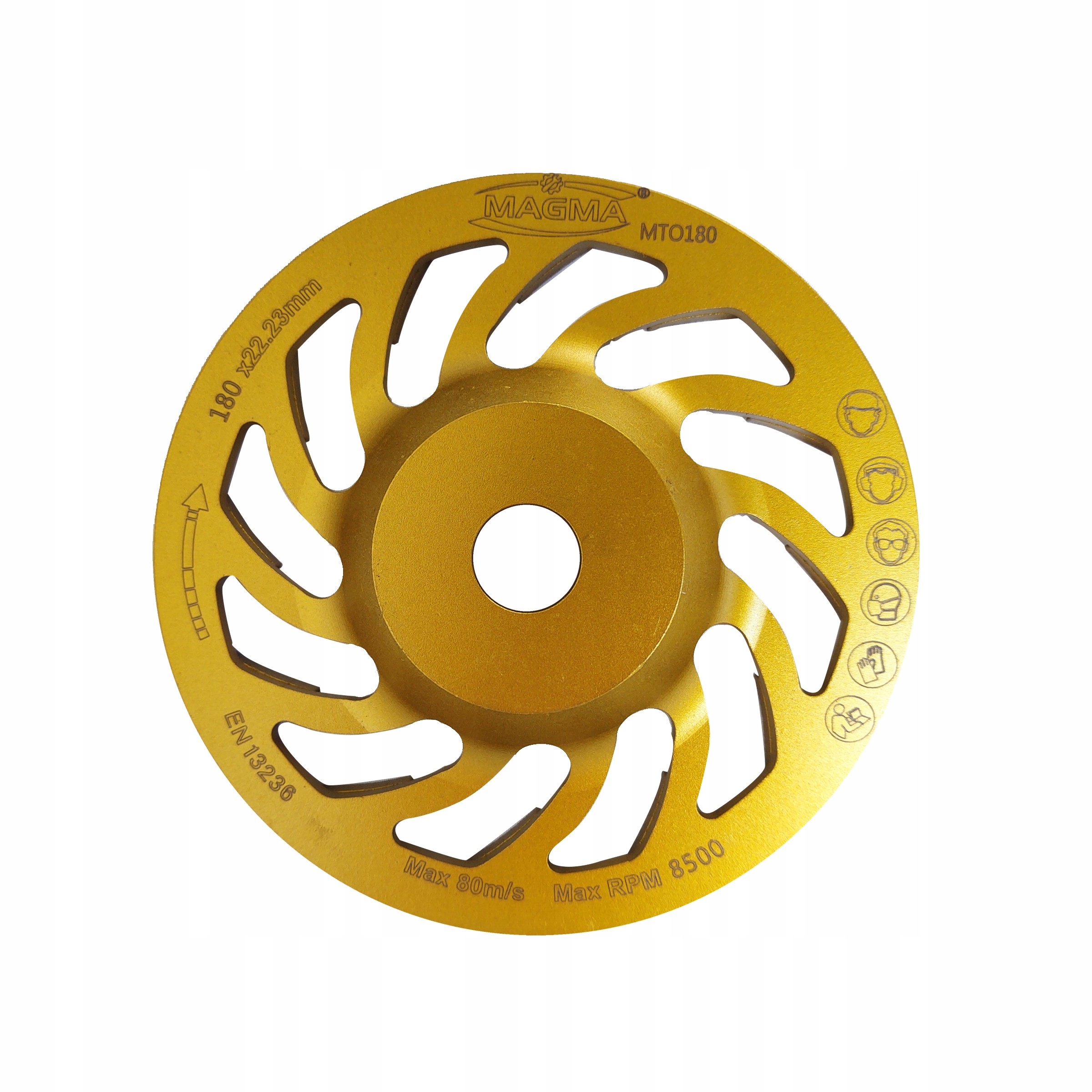 

Tarcza Garnkowa 180mm Turbo Szlifierska Do Betonu
