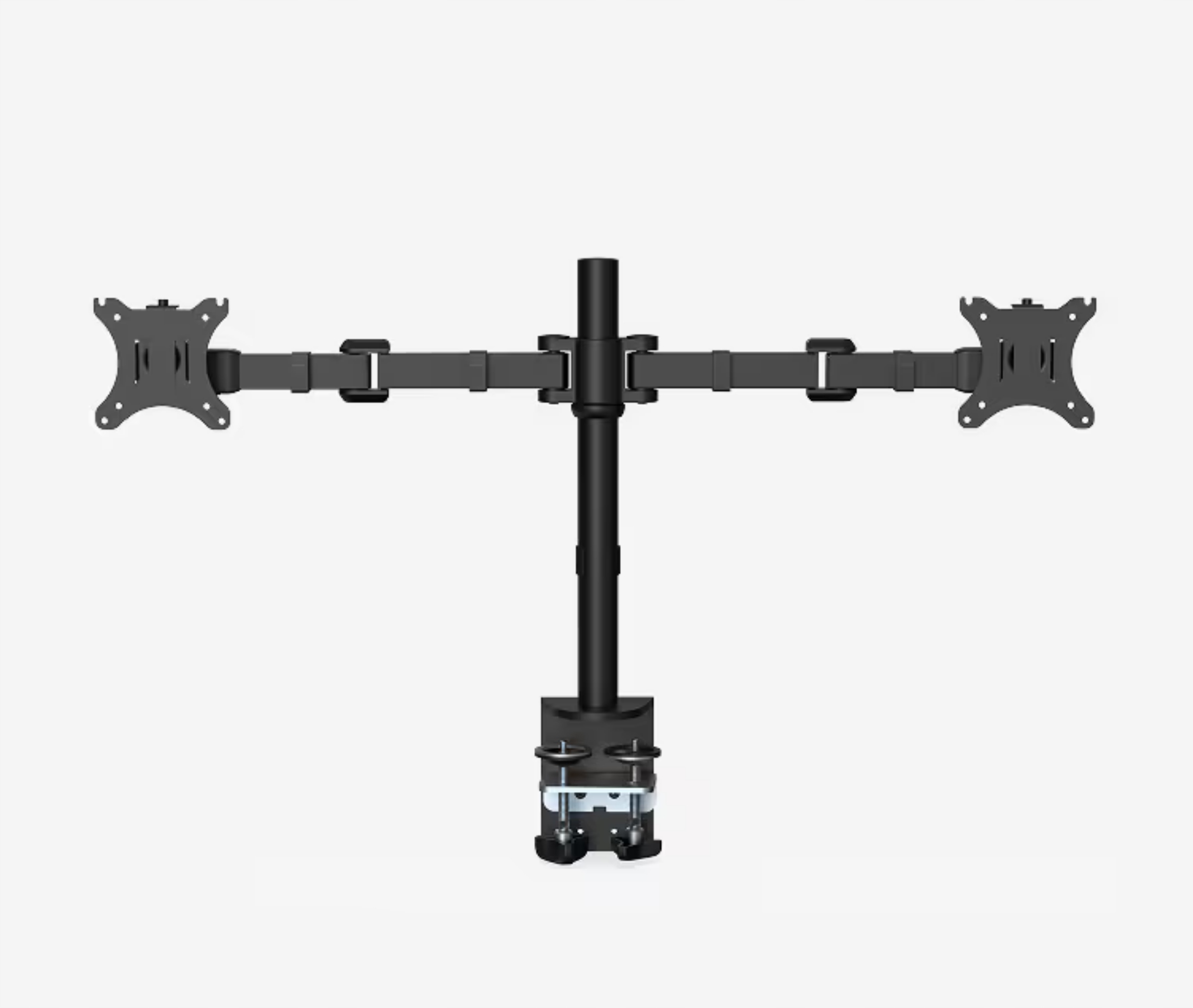 Držák D1D pro 2 monitory Vesa 75/100 2×10 kg 360° 38 cm černý