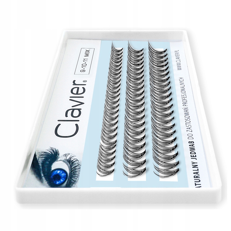 

Clavier Classic Sztuczne rzęsy kępki C-9-10-11 MIX