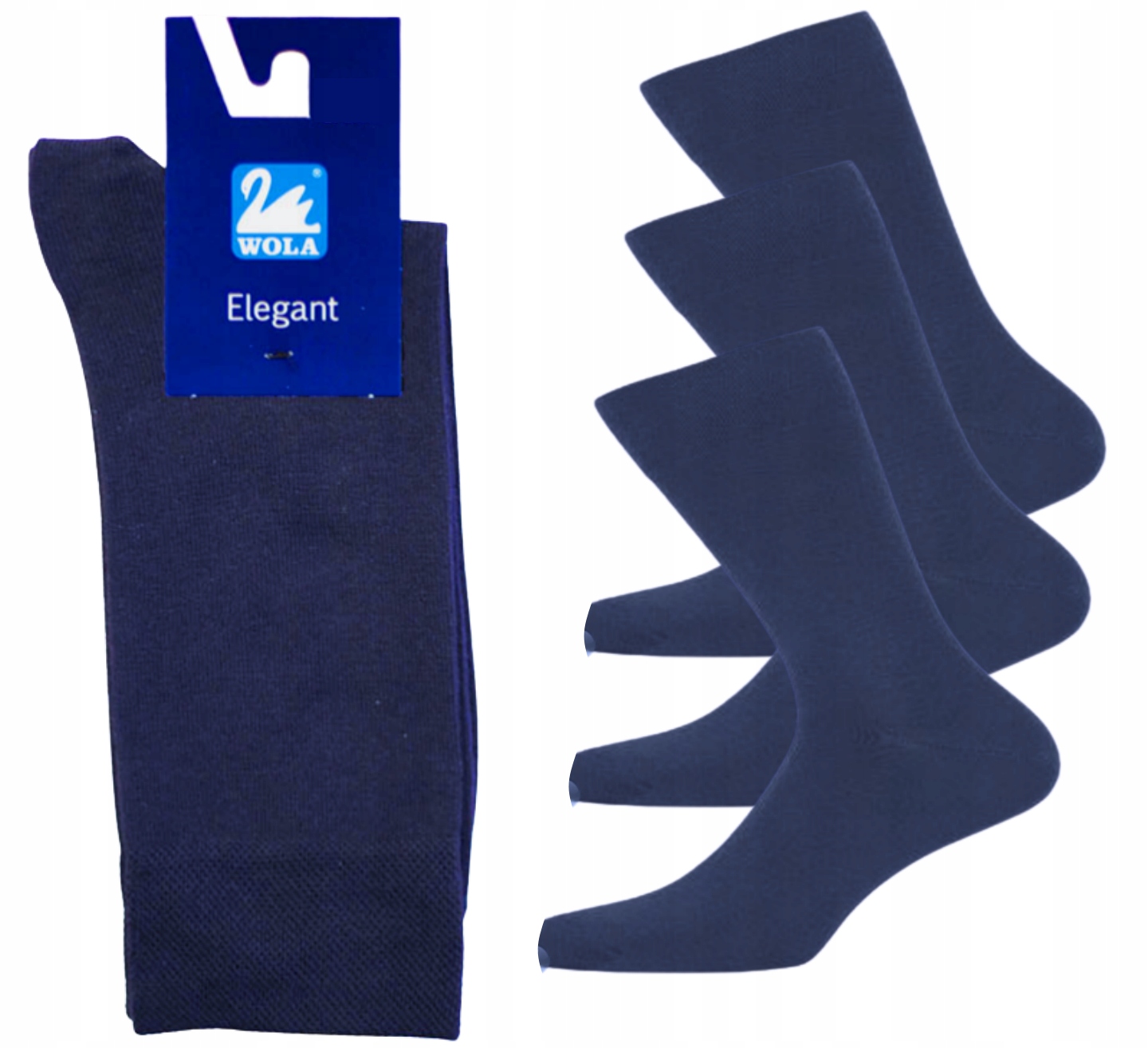 

Skarpety męskie Elegant Wola 3-PAK granat 39-41