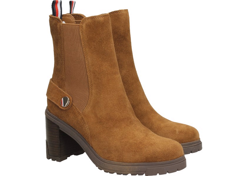 Kotníkové Boty Tommy Hilfiger FW0FW06739 39 Outdoorové boty na vysokém podpatku