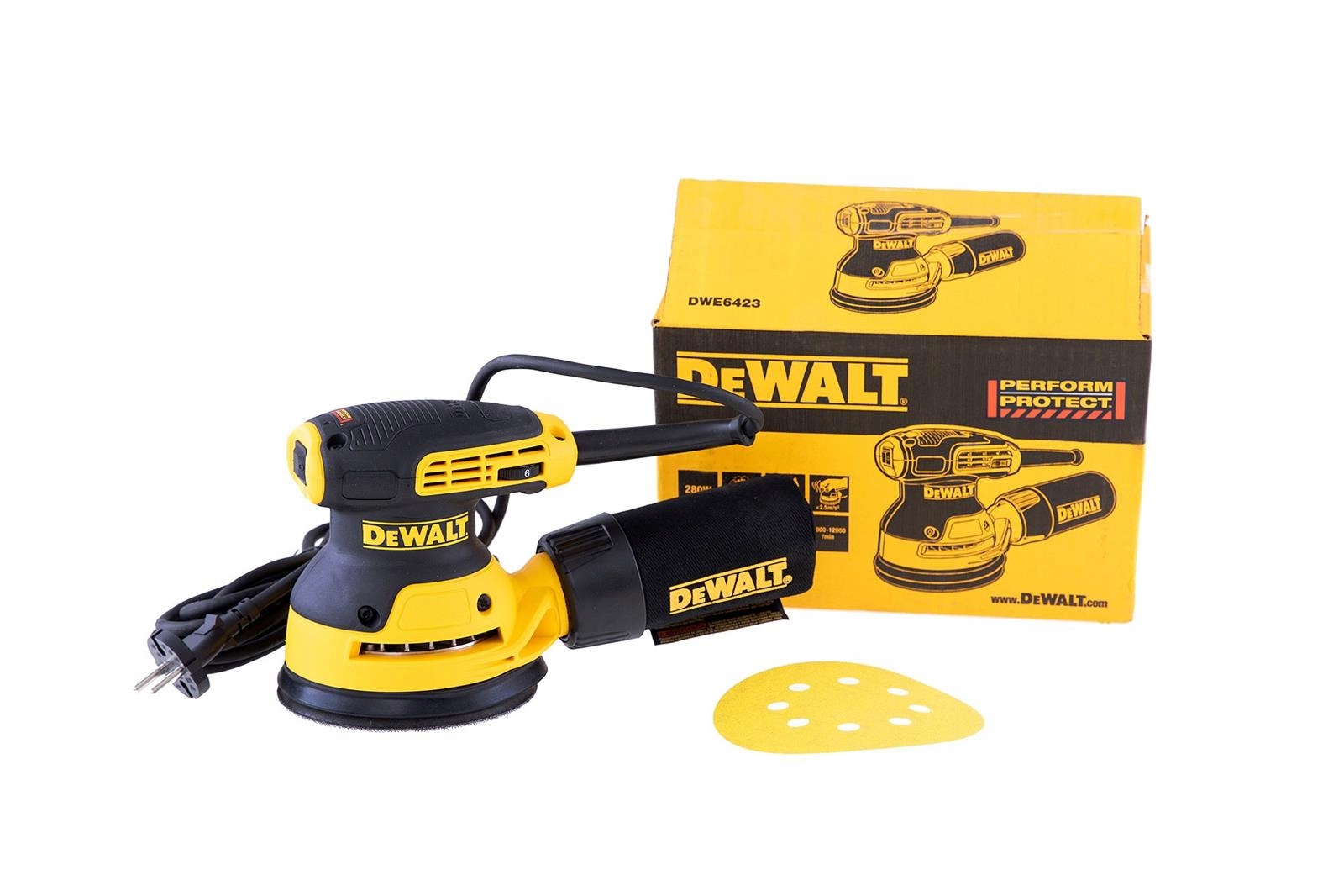 DeWALT DWE6423 Szlifierka mimośrodowa 125mm 280W Polska Dystrybucja