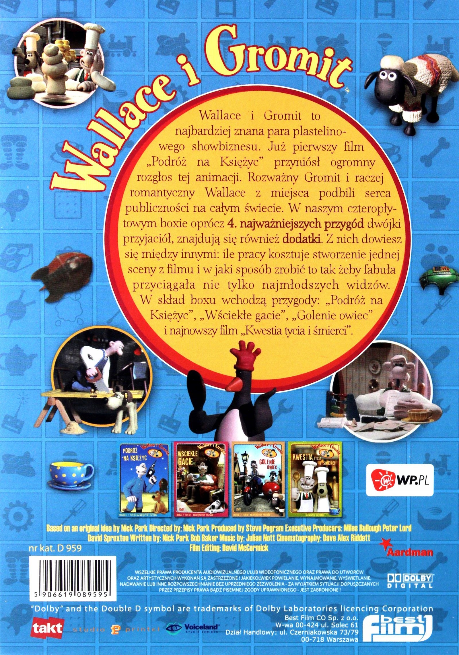 WALLACE I GROMIT BOX (4DVD) Stan opakowania oryginalne